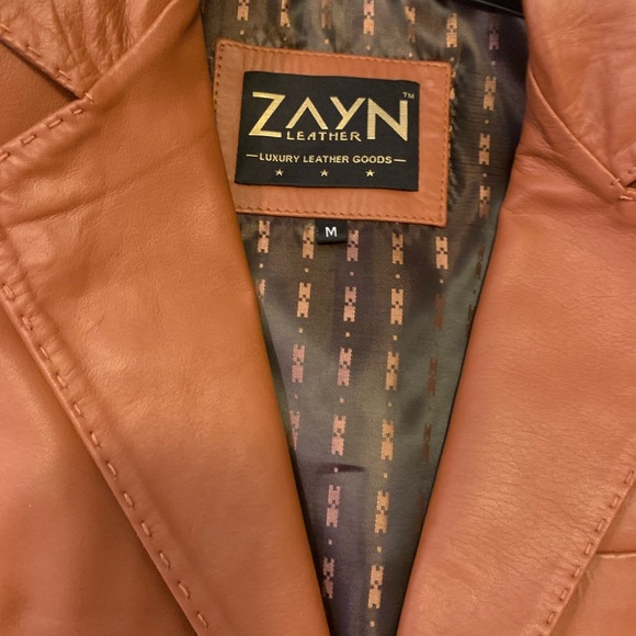 NEOT Zayn Carmel Leather Jacket Size Medium - Picture 16 of 16